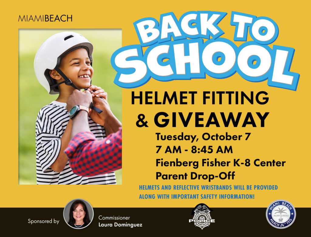 Helmet Giveaway Flyer