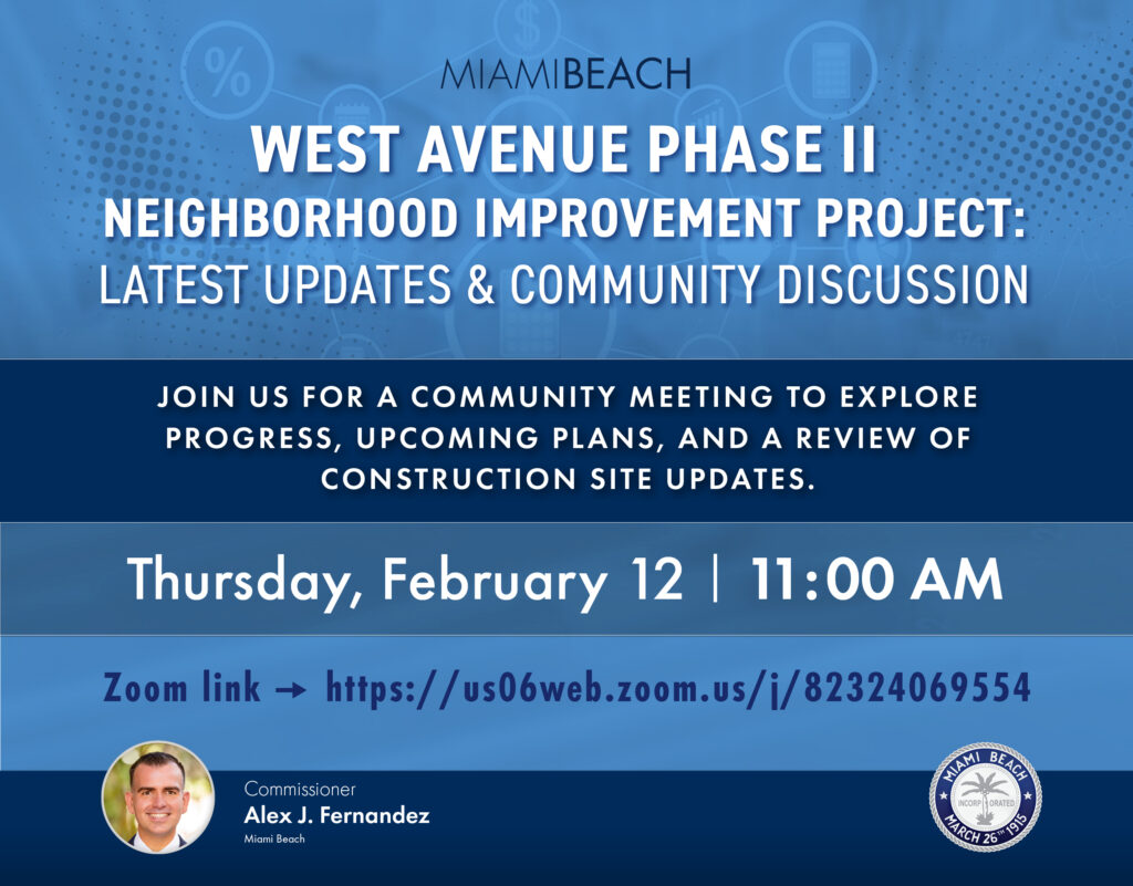 West Avenue Phase II Neighborhood Improvement Project Flyer