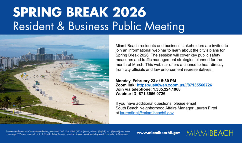 Spring Break Webinar Flyer