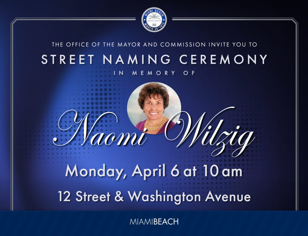 Naomi Wilzig Street Naming Ceremony