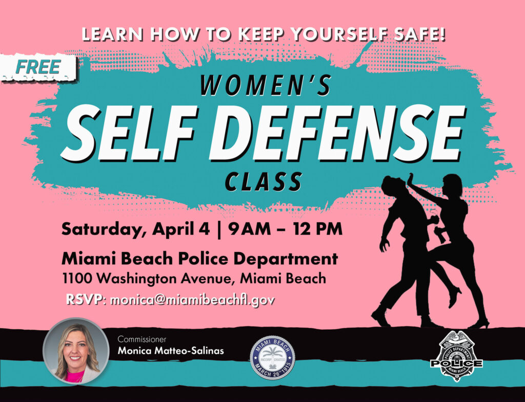 Free Women's Self-Defense Class Flyer