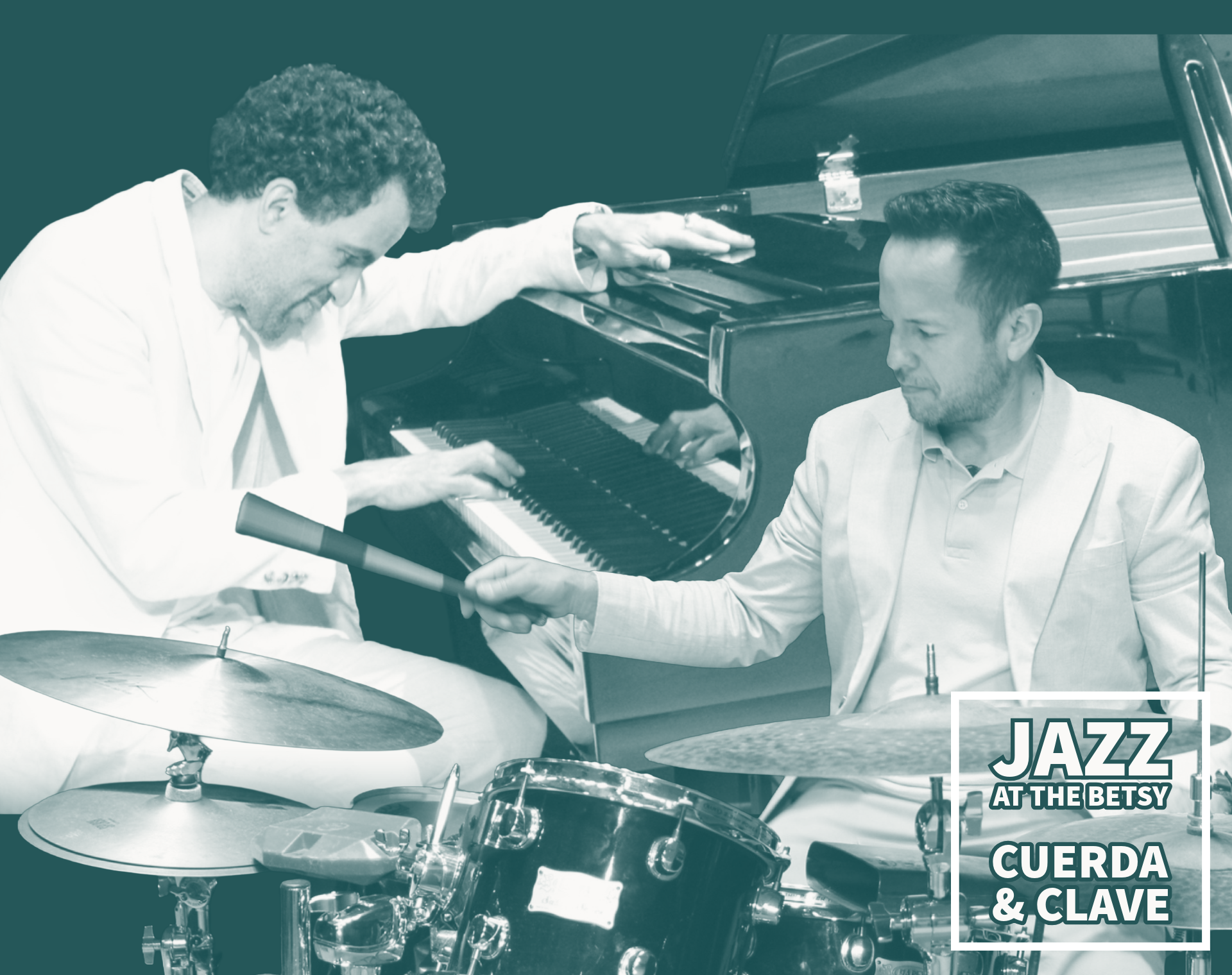 image of two men playing the drums