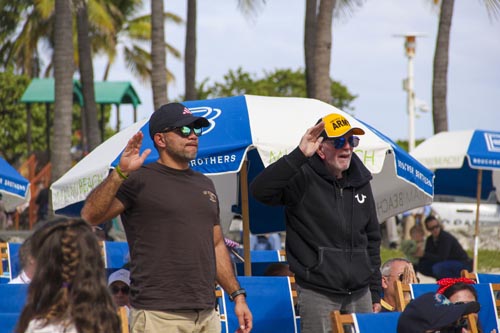 two men saluting