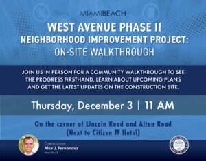 West Avenue Phase II Neighborhood Improvement Project: On Site Walkthrough 