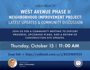 West Ave community discussion virtual meeting