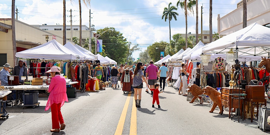photo of antique market