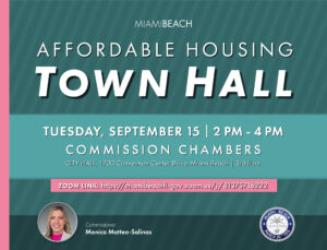 Affordable Housing Town Hall with Monica Matteo- Salinas