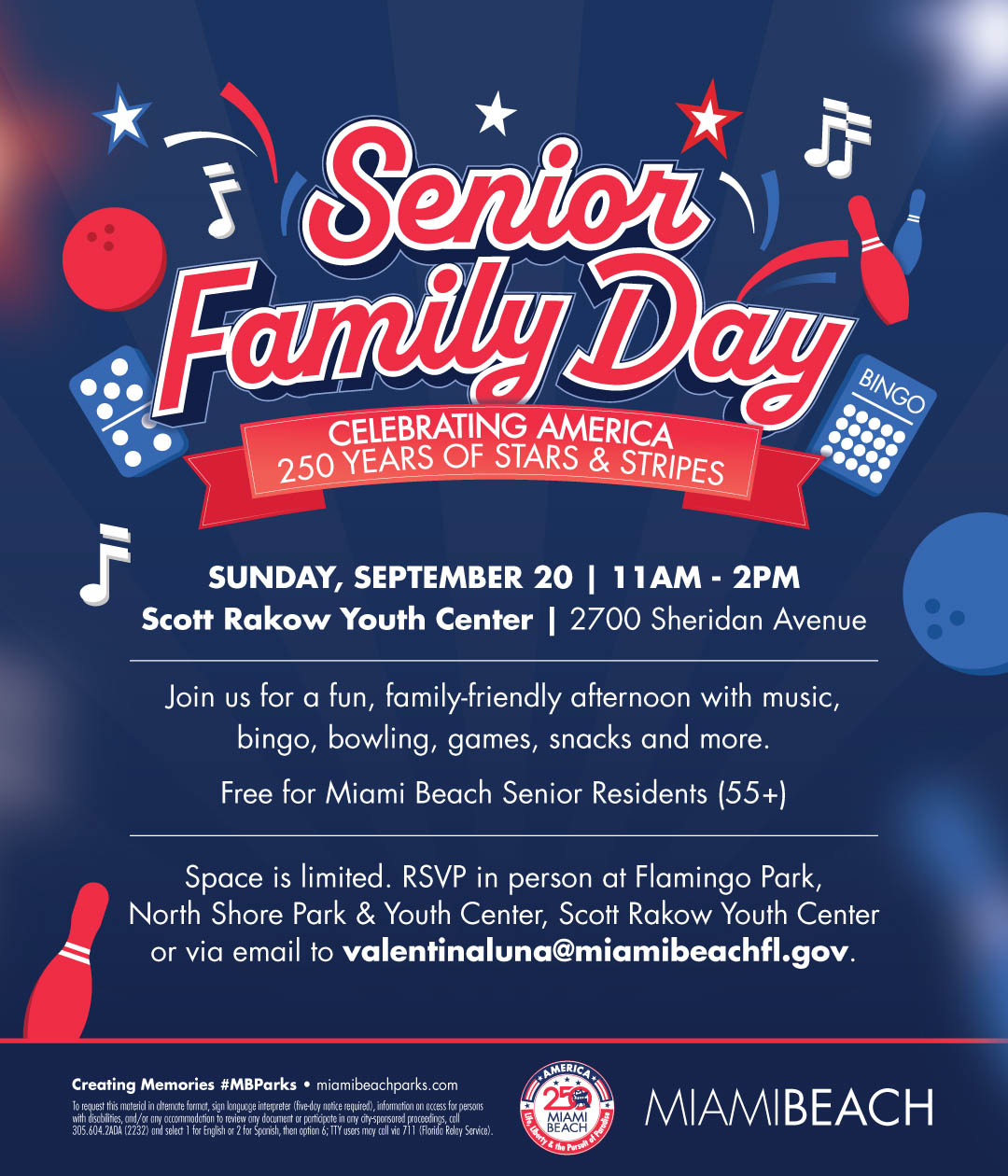 senior family day flyer