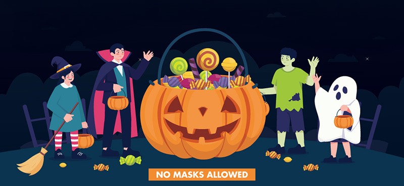 Halloween Characters. No Masks