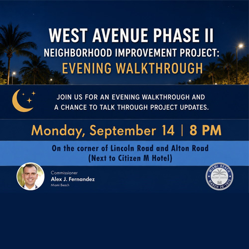 west avenue walkthrough invitation