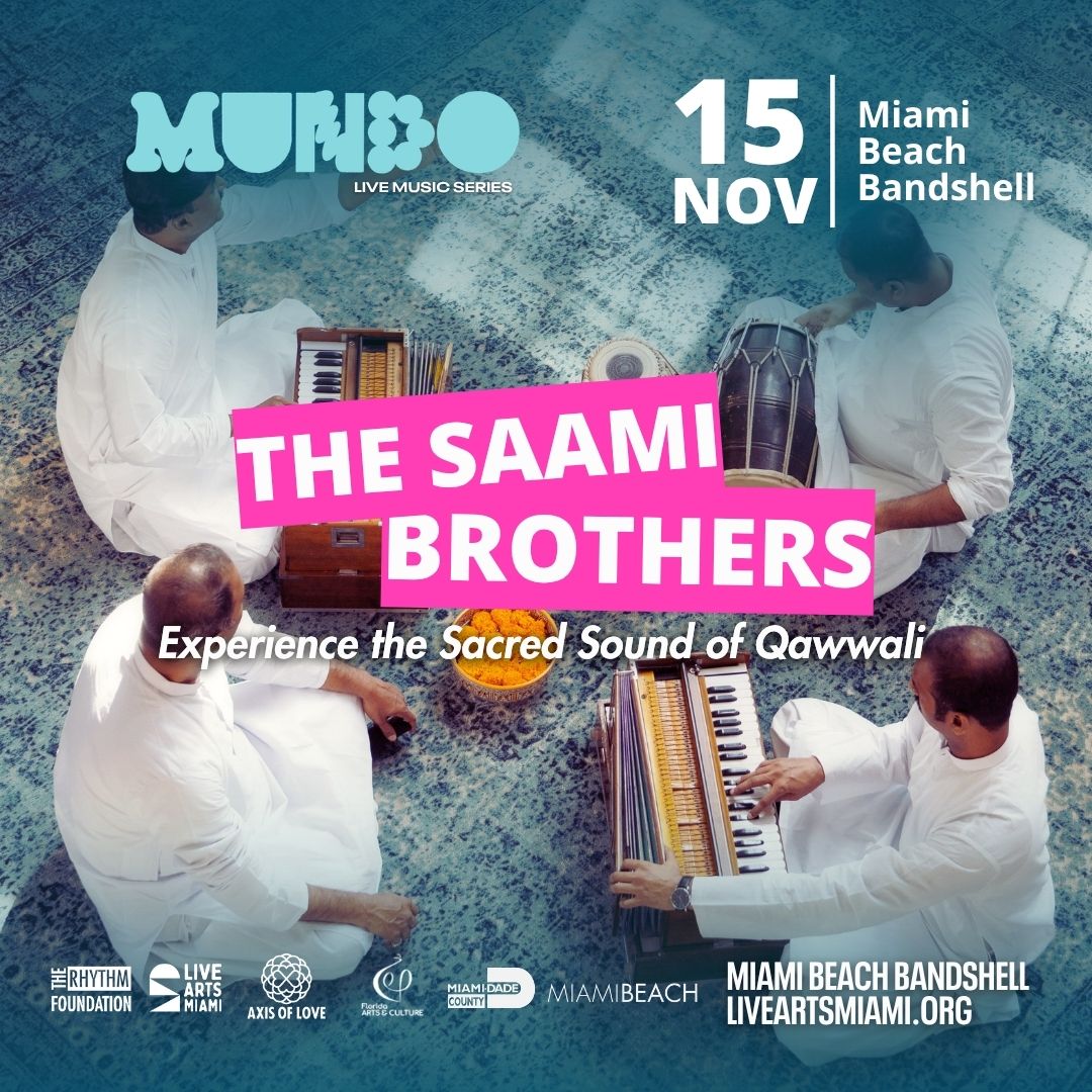 event flyer with the saami brothers