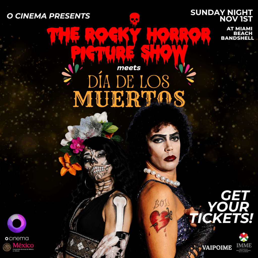 event flyer with tim curry  and day of the day woman