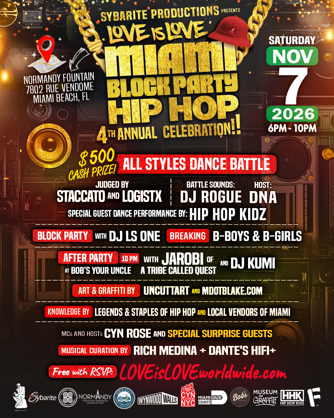 event flyer of love is love