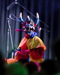 person in cultural mask
