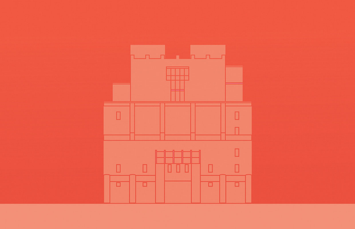 outline graphic of the wolfsonian